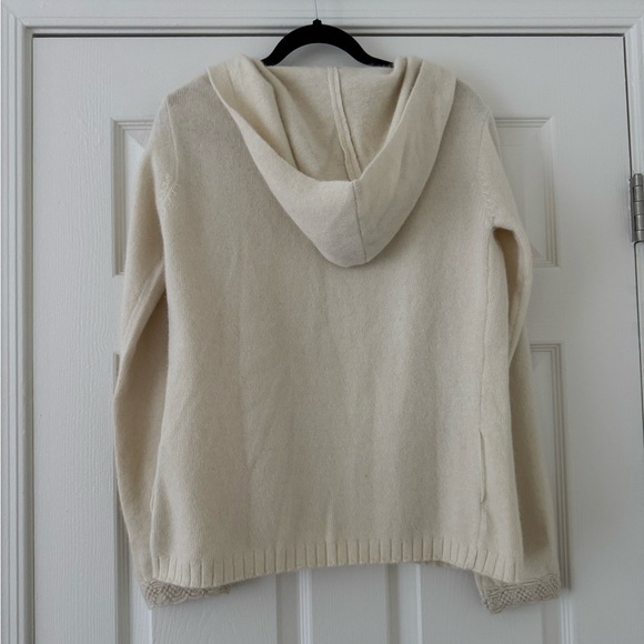 Free People Angora Wool Hooded Cardigan medium - Picture 3 of 6